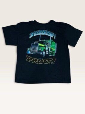 Signal Artwear Mens XL Independent Proud Semi Truck Black Vintage 1993